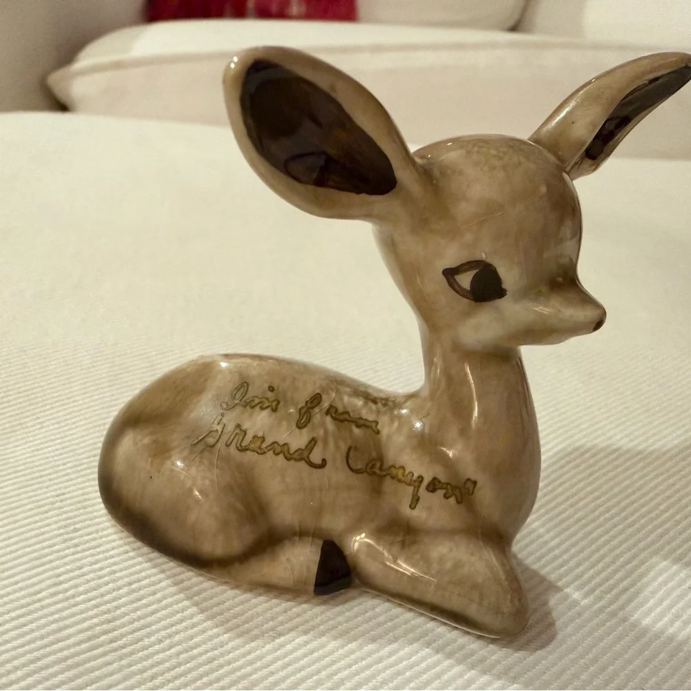 Ceramic Deer and Rabbit Figurines - Picture 2 of 7